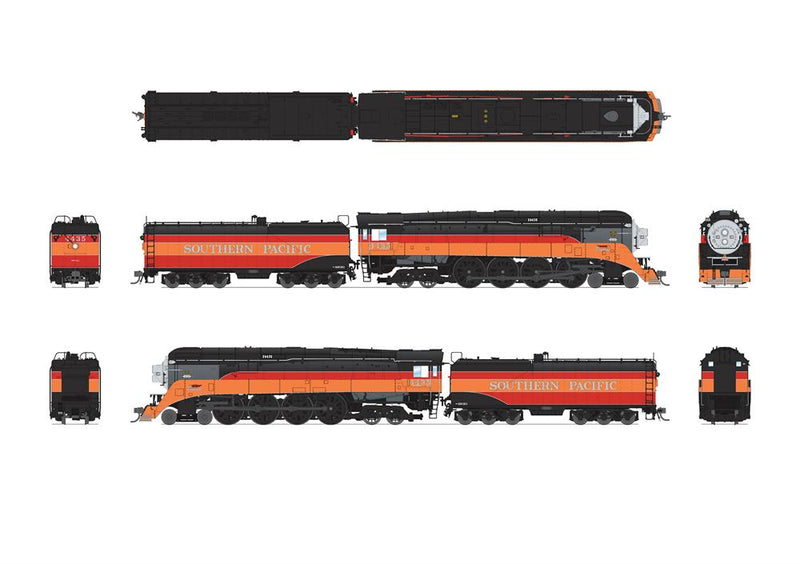 BLI 7617 HO Scale GS-4 Southern Pacific 4444 Post-War Daylight Paragon4 Hybrid
