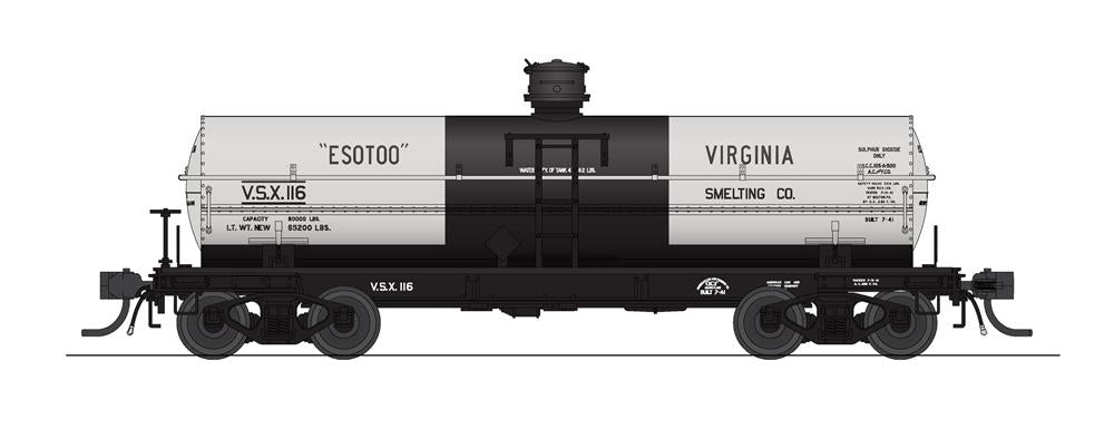 BLI 7661 HO Scale 6000 Gallon Tank Car PPG/Virginia Smelting 1940s Variety 2 Pack B