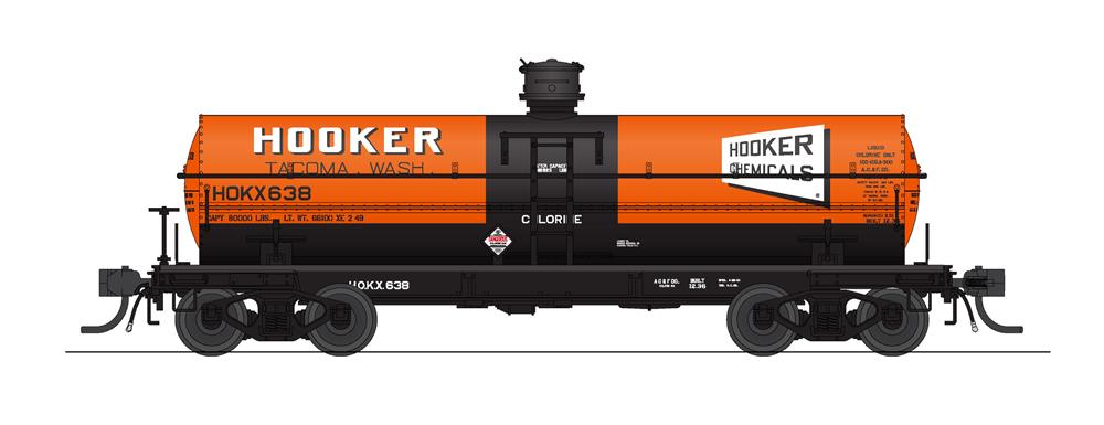 BLI 7667 HO Scale 6000 Gallon Tank Car Columbia/Hooker Late 1950s Variety 2 Pack B