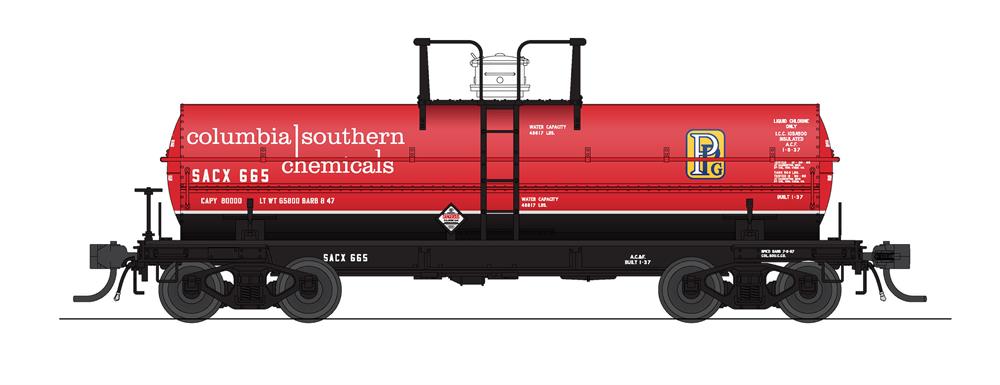 BLI 7670 HO Scale 6000 Gallon Tank Car Columbia/Stauffer 1960s Variety 2 Pack B