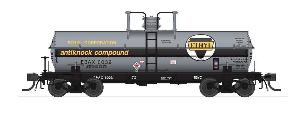 BLI 7674 HO Scale 6000 GallonTank Car Ethyl Corp "1960s" EBAX 2 Pack