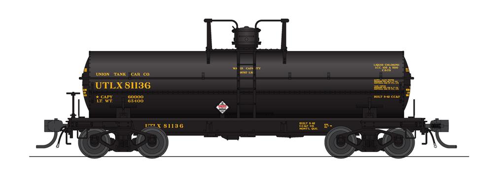 BLI 7677 HO Scale 6000 GallonTank Car "Liquid Chlorine" UTLX 2 Pack