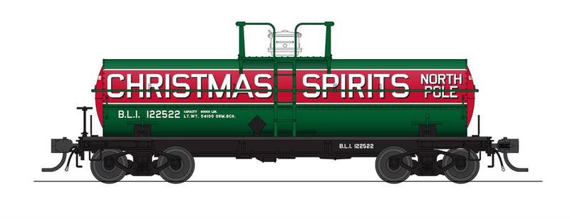BLI 7679 HO Scale 6000 GallonTank Car Christmas 2 Pack