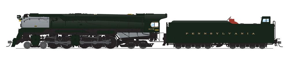 BLI 8053 HO Scale Pennsylvania Q2 Duplex 4-4-6-4 Steam Loco PRR 6175 Stealth Hybrid