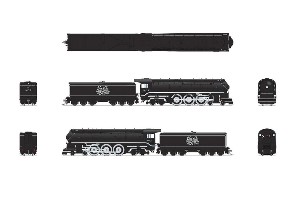 BLI 8086 HO Scale New Haven I-5 1403 Large Script Stealth Hybrid