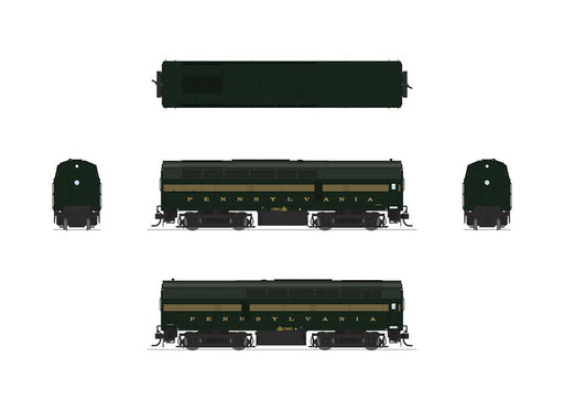 BLI 8271 HO Scale Baldwin RF-16 B Unit Sharknose Diesel "5 Stripe" PRR 9708B - Stealth