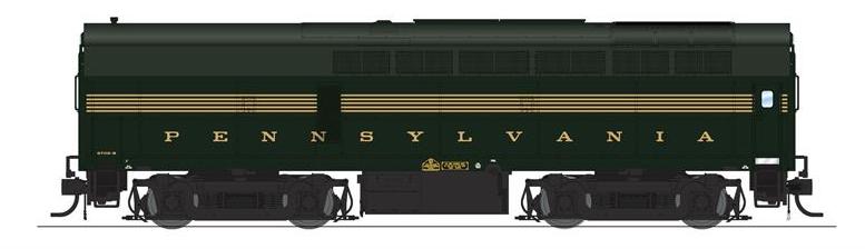 BLI 8271 HO Scale Baldwin RF-16 B Unit Sharknose Diesel "5 Stripe" PRR 9708B - Stealth