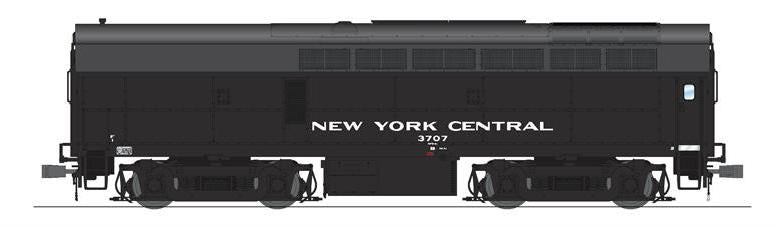 BLI 8277 HO Scale Baldwin RF-16 B Unit Sharknose Diesel New York Central NYC NYC 3707 - Stealth