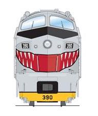 BLI 8290 HO Scale Baldwin RF-16 Sharknose Diesel US Air Force USAF RF-390 - Stealth