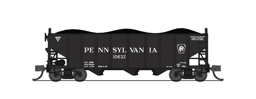 BLI (Broadway Limited Imports) 7147 N Scale H2a 3 Bay Hopper Pennsylvania PRR 2 Pack B