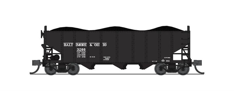 BLI (Broadway Limited Imports) 7149 N Scale 3 Bay Hopper Baltimore & Ohio B&O 2 Pack B