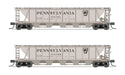 BLI (Broadway Limited Imports) 7253 N Scale H32 Covered Hopper Pennsylvania "Shadow Keystone" 2 Pack