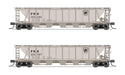 BLI (Broadway Limited Imports) 7254 N Scale H32 Covered Hopper Pennsylvania "Plain Keystone" 2 Pack