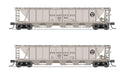 BLI (Broadway Limited Imports) 7255 N Scale H32 Covered Hopper Pennsylvania "Circle Keystone" 2 Pack