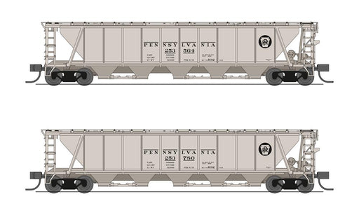 BLI (Broadway Limited Imports) 7255 N Scale H32 Covered Hopper Pennsylvania "Circle Keystone" 2 Pack