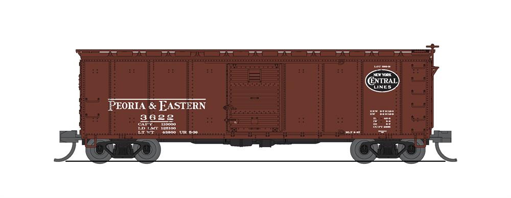 BLI (Broadway Limited Imports) 7271 N Scale 40' NYC Boxcar 1930's Variety Set B (NYC, MC, P&E, B&A)