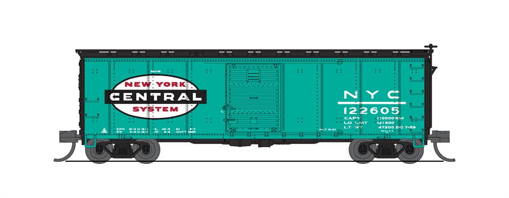 BLI (Broadway Limited Imports) 7281 N Scale 40' USRA Boxcar New York Central Jade Green NYC 2 Pack
