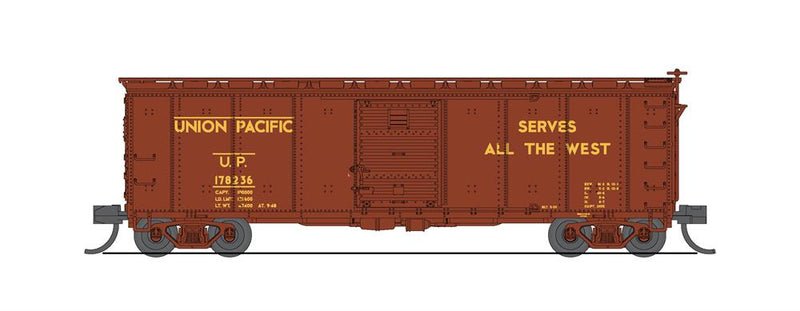 BLI (Broadway Limited Imports) 7284 N Scale 40' USRA Boxcar Union Pacific  UP 2 Pack