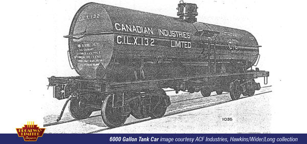 BLI HO Scale 6000 Gallon Tank Car Canadian Industries CILX Single Car # Varies