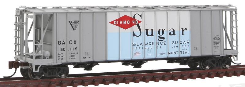 BLMA 16020 N Scale GA 3500CF Dry-Flo Covered Hopper GA CX Diamon Sugar GACX 50119