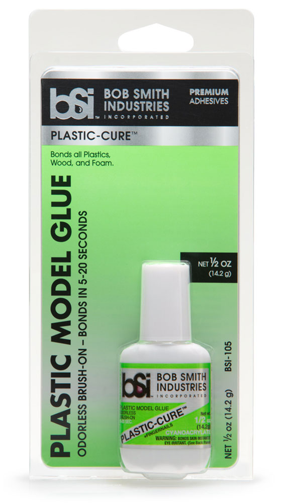 Bob Smith Industries 105 Plastic-Cure Brush On Gap Filling CA Glue .5oz