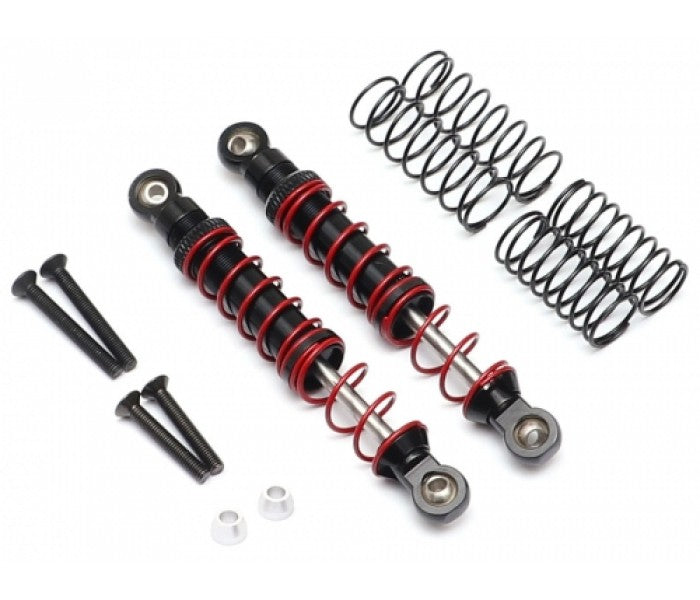 Boom Racing BRLC7052R Rear Aluminum Double Spring Shocks 80mm w/ Optional Soft Springs (2) for BRX01
