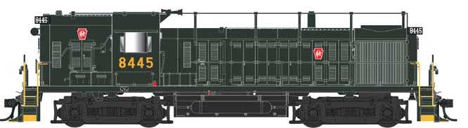Bowser 25239 HO Scale ALCo RS-3 Hammerhead Diesel Pennsylvania "Keystone/Trainphone" PRR 8445