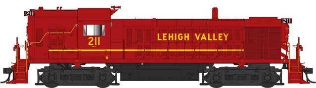 Bowser 25247 HO Scale ALCo RS-3 Hammerhead Diesel Lehigh Valley "Late Red" LV 211