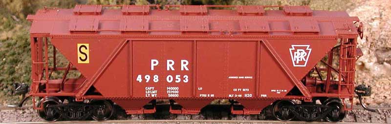 Bowser 40732 HO Scale H30 Covered Hopper Pennsylvania "S" PRR 498060 - NOS