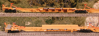 Bowser 40798 HO Scale 3-Unit Trinity Spine Car Set TTAX 355106 - USED