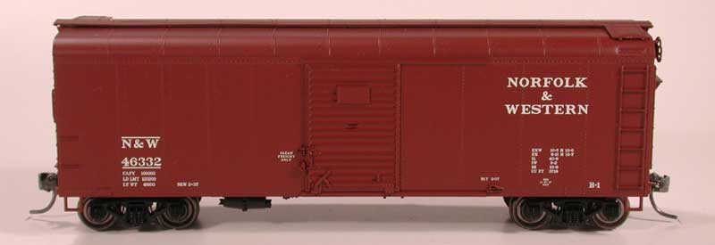 Bowser 41053 HO Scale 40' X31a Round Roof Boxcar Norfolk & Western N&W 46332 - NOS