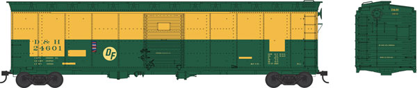 Bowser 41546 HO Scale 50'2" Boxcar Delaware & Hudson (RDG Patch) D&H 24597