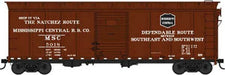 Bowser 42447 HO Scale 40' Boxcar Natchez River Route Mississippi Central MSC 5022
