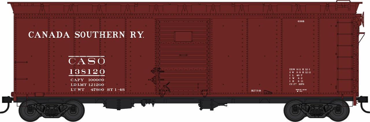 Bowser 42467 HO Scale 40' Boxcar Canada Southern CASO 138120