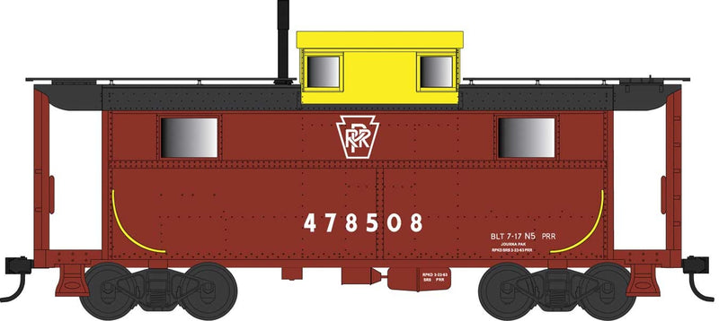 Bowser 42561 HO Scale PRR N5 Caboose Cabin "Yellow Top" PRR 478517 