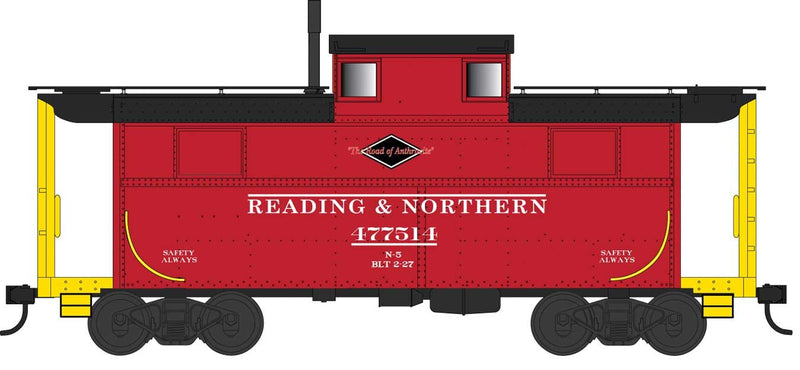 Bowser 42572 HO Scale PRR N5 Caboose Cabin Reading & Northern RBMN 477514 