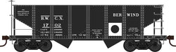Bowser 42617 HO Scale 2 Bay GLa Hopper Berwind BWCX 1729