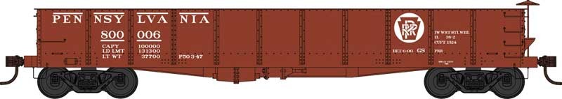 Bowser 42681 HO Scale GS 40' Gondola Pennsylvania Circle Keystone PRR 800105 