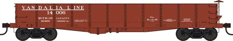 Bowser 42690 HO Scale GS 40' Gondola Vandalia Line 14092