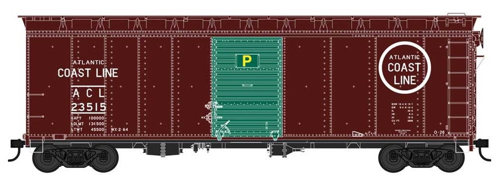 Bowser 42694 HO Scale 40' Boxcar Atlantic Coast Line "Phosphate Service" ACL 23515 