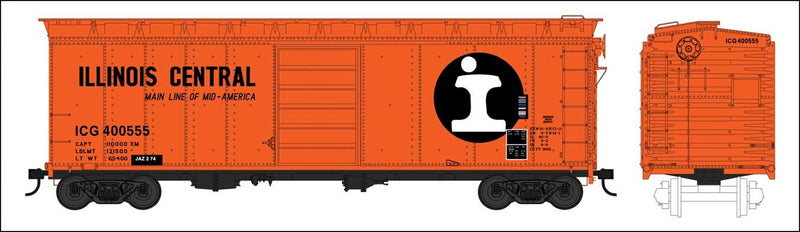 Bowser 42723 HO Scale 40' Boxcar Illinois Central ICG 400668