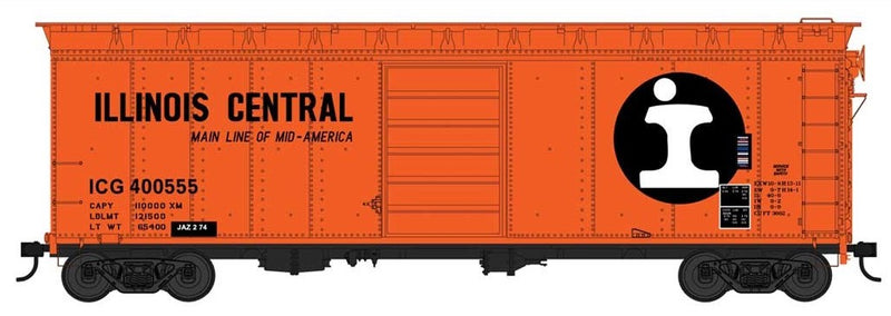Bowser 42723 HO Scale 40' Boxcar Illinois Central ICG 400668
