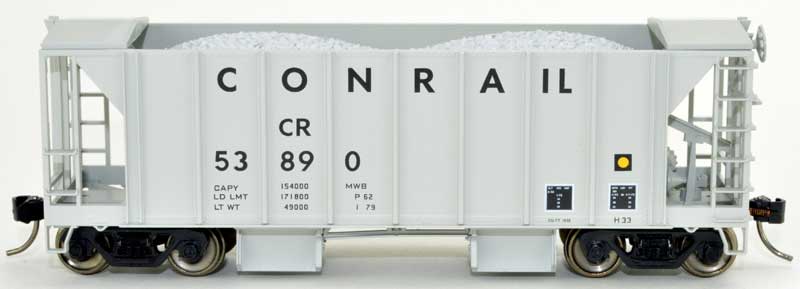 Bowser 42797 HO Scale 70 Ton Ballast Car with Side Chutes Conrail CR 53890