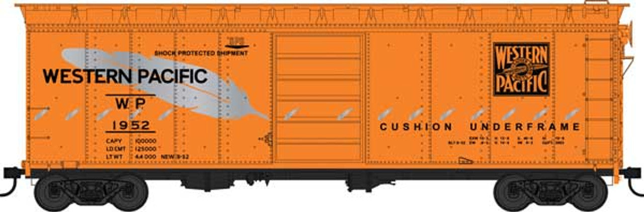 Bowser 42866 HO Scale 40' Boxcar Western Pacific WP 1960