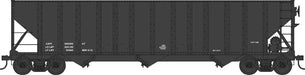 Bowser 43199 HO Scale 100 Ton 3-Bay Hopper Black Dimensional Data Only