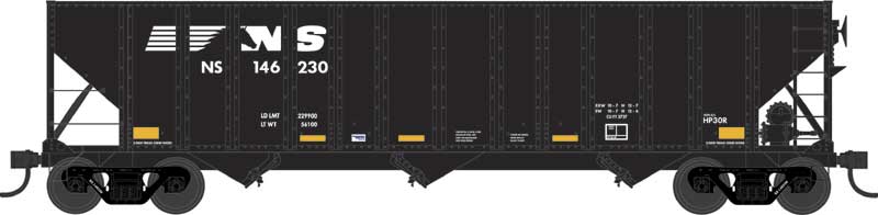 Bowser 43211 HO Scale 100 Ton 3-Bay "HP30R" Hopper Norfolk Southern NS 146259