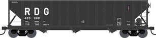 Bowser 43235 HO Scale 100 Ton 3-Bay Hopper Reading RDG 483668