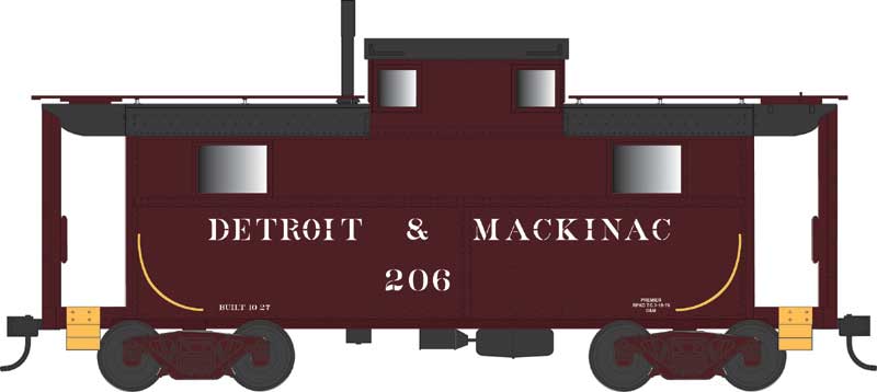 Bowser 43353 HO Scale N5 Caboose Cabin Detroit & Mackinac D&M 206
