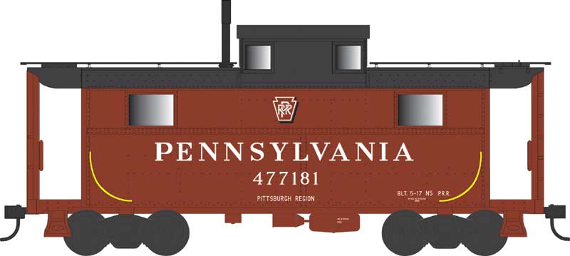 Bowser 43369 HO Scale PRR N5 Caboose Cabin Pennsylvania "Pittsburgh" PRR 477181