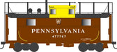 Bowser 43378 HO Scale PRR N5B Caboose Cabin Pennsylvania PRR 477767 - Trainphone